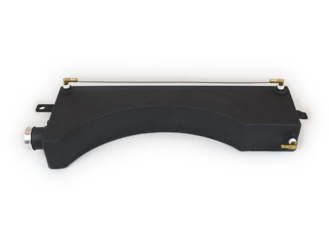 Canton Racing Coolant Expansion and Recovery Tanks for 1994-1995 MUSTANG - 80-231BLK Overflow Tanks, Rectangular, Aluminum, Black, 0.313 in. Hose Barb Inlet, Ford, Kit