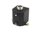Canton Racing Supercharger Coolant Tanks 80-242BLK Tanks, Aluminum, Black Powdercoated, Two 1/2 in. NPT Fittings On Tank, Kenne Bell, Each thumbnail 1