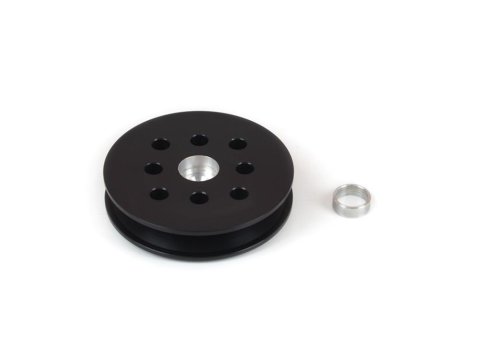 Canton Racing Water Pump Pulleys 75-280 Drive Pulley, V-Belt, Add-On, Aluminum, Black, 3.75 in. Diameter, Chevy, Ford, Small Block, Each