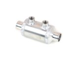 Canton Racing Aluminum Tube Heat Exchangers 82-140 Exchanger, Aluminum, Single Pass, 3 in. Diameter, 4 in. Length, Each thumbnail 5