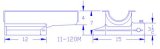 Canton Racing Circle Track Wet Sump Oil Pans 11-120T Pan, Track, Steel, 7 qt., Rear Sump, Chevy, Small Block, Each thumbnail 5