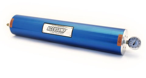 Canton Racing Accusump Oil Accumulators 24-016 Engine Accumulator, 3 Quarts, 22.00 in. x 4.25 in., Aluminum, Blue Anodized, Each thumbnail 2
