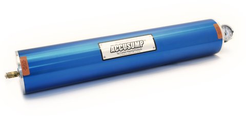 Canton Racing Accusump Oil Accumulators 24-016 Engine Accumulator, 3 Quarts, 22.00 in. x 4.25 in., Aluminum, Blue Anodized, Each thumbnail 3