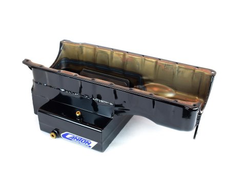Canton Racing Marine Wet Sump Oil Pans 18-362 Pan, Marine, Steel, Black Powdercoated, 10 qt., Rear Sump, Chevy, Big Block, Each