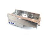 Canton Racing Drag Wet Sump Oil Pans 13-280A Pan, Race, Aluminum, Natural, 6.5 qt., Rear Sump, Dart, LS Next Block, Each thumbnail 1