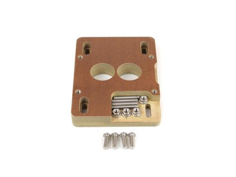 Canton Racing Carburetor Adapters 85-070 Adapter, Holley 2-Barrel to Quadrajet 4-Barrel, 1 in. Thick, Kit thumbnail 1