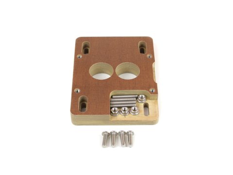 Canton Racing Carburetor Adapters 85-070 Adapter, Holley 2-Barrel to Quadrajet 4-Barrel, 1 in. Thick, Kit thumbnail 2