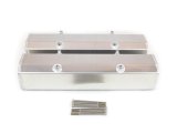 Canton Racing Fabricated Aluminum Valve Covers 65-200 Covers, Tall, Aluminum, Natural, Chevy, Small Block, Pair thumbnail 1