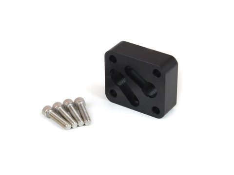 Canton Racing Remote Oil Filter Adapters 22-629 Adapter, Filter, Mount, Aluminum, Black, 1/2 in. NPT Inlet/Outlet, Each thumbnail 2