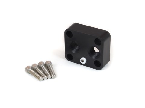Canton Racing Remote Oil Filter Adapters 22-629 Adapter, Filter, Mount, Aluminum, Black, 1/2 in. NPT Inlet/Outlet, Each thumbnail 3