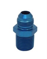 Canton Racing NPT to AN Adapter Fittings 23-244A Fitting, Adapter, NPT, Straight, Aluminum, Blue Anodized, -8 AN, 1/2 in. NPT, Each thumbnail 2