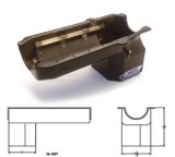 Canton Racing Truck Wet Sump Pans 16-100T Oil Pan, Truck, Steel, Black Powdercoated, 6 qt., Rear Sump, Chevy, 4WD, Small Block, Each thumbnail 4