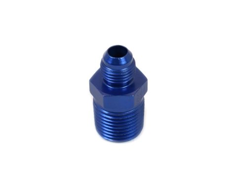 Canton Racing NPT to AN Adapter Fittings 23-243A Fitting, Adapter, NPT, Straight, Aluminum, Blue Anodized, -6 AN, 1/2 in. NPT, Each