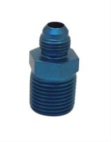 Canton Racing NPT to AN Adapter Fittings 23-243A Fitting, Adapter, NPT, Straight, Aluminum, Blue Anodized, -6 AN, 1/2 in. NPT, Each thumbnail 2