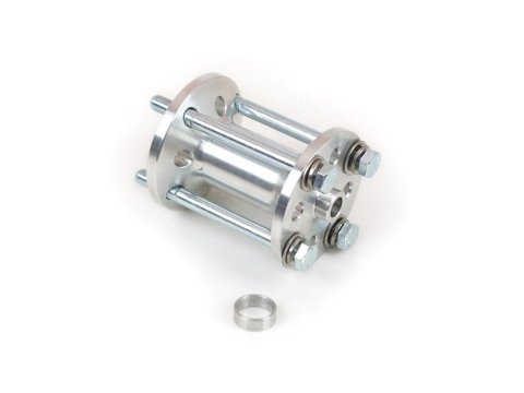 Canton Racing Fan Spacers 75-630 Spacer, Aluminum, Natural, 3 in., Bolts, Washers, Kit