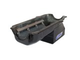 Canton Racing Drag Wet Sump Oil Pans 13-080BLK Pan, Sump, Steel, Black Powdercoated, Rear Sump, 5 Qt., 3.875 in. Stroke, Driver Side Dipstick, Chevy, Small Block, Each thumbnail 3