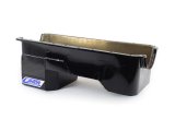 Canton Racing Street/Strip Wet Sump Oil Pans for 1979-1993 MUSTANG, 1980-1997 THUNDERBIRD - 15-770BLK Pan, Sump, Steel, Black Powdercoated, Rear Sump, 6 Qt., 4.50 in. Stroke, Driver Side Dipstick, Ford, Big Block 385, Each thumbnail 1