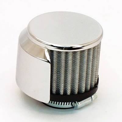 Canton Racing Valve Cover Breathers 65-510 Breather, Clamp-On, Round, Shielded, Steel, Chrome, Plain, Each thumbnail 2