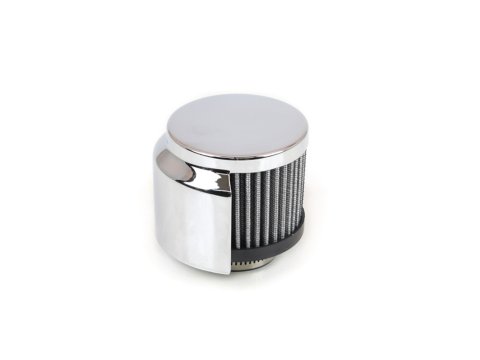 Canton Racing Valve Cover Breathers 65-510 Breather, Clamp-On, Round, Shielded, Steel, Chrome, Plain, Each thumbnail 3