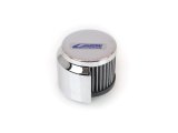 Canton Racing Valve Cover Breathers 65-515 Breather, Push-In, Round, Shielded, Steel, Chrome, Plain, Each thumbnail 1