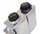 Canton Racing Coolant Expansion and Recovery Tanks 80-203 Expansion/Recovery Tank, Rectangular, Aluminum, Natural, 1/2 in. NPT, Each thumbnail 3