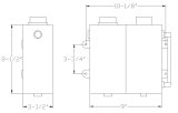 Canton Racing Coolant Expansion and Recovery Tanks 80-203 Expansion/Recovery Tank, Rectangular, Aluminum, Natural, 1/2 in. NPT, Each thumbnail 5