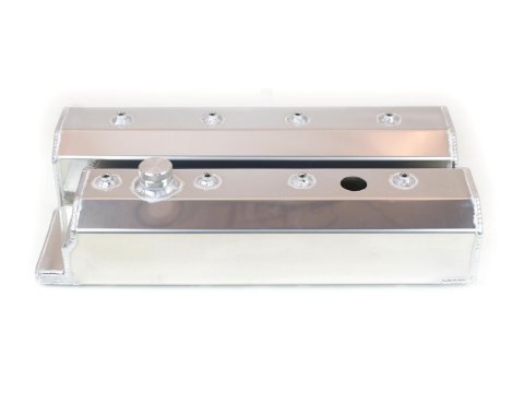 Canton Racing Fabricated Aluminum Valve Covers 65-206 Covers, Tall, Aluminum, Natural, LT-1, Centerbolt, Chevy, Small Block, Pair thumbnail 3