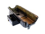 Canton Racing Marine Wet Sump Oil Pans 18-360 Pan, Marine, Steel, Black Powdercoated, 10 qt., Rear Sump, Chevy, Big Block, Each thumbnail 1