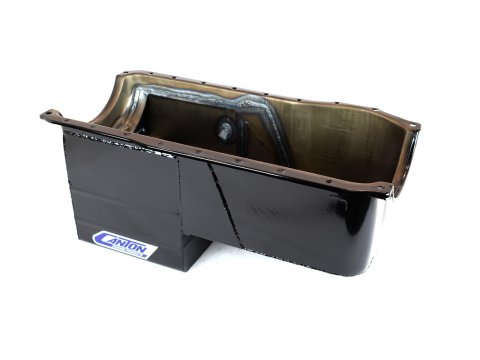 Canton Racing Truck Wet Sump Pans 16-724 Oil Pan, Off-Road, Steel, Black Powdercoated, 7 qt., Rear Sump, Ford, Cleveland/Modified, 351/400, Each thumbnail 2
