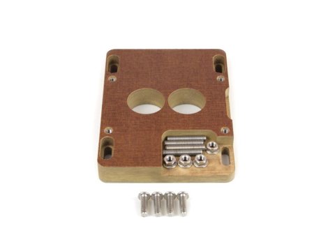 Canton Racing Carburetor Adapters 85-060 Spacer, Phenolic, 1.00 in. Thick, 2-Hole, 2-Barrel, Kit thumbnail 1