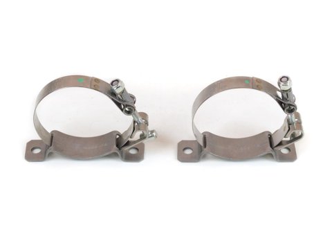Canton Racing Accusump Mounting Clamps 24-240 Oil Accumulator Brackets, Stainless Steel, Natural, Kit thumbnail 1