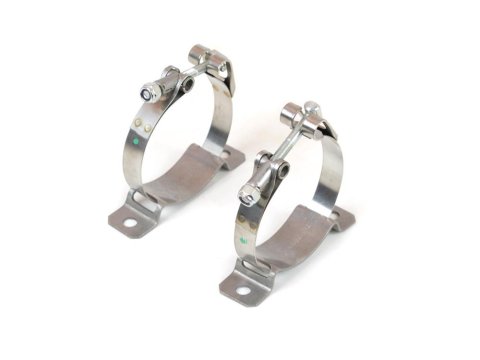 Canton Racing Accusump Mounting Clamps 24-240 Oil Accumulator Brackets, Stainless Steel, Natural, Kit thumbnail 2