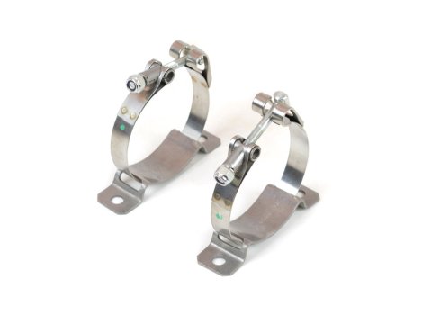 Canton Racing Accusump Mounting Clamps 24-240 Oil Accumulator Brackets, Stainless Steel, Natural, Kit thumbnail 3