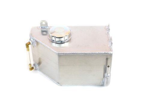 Canton Racing Coolant Expansion and Recovery Tanks for 1984-1996 CORVETTE - 80-224 Overflow Tank, Rectangular, Aluminum, Natural, 5/16 in. Hose Barb Inlet, Chevy, Kit thumbnail 1