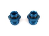 Canton Racing O-Ring Port Adapter Fittings 23-468A Fitting, Adapter, AN to Straight Cut, Straight, Aluminum, Blue Anodized, -16 AN, -12 AN, Pair thumbnail 1