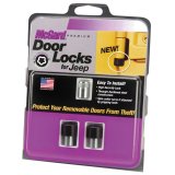 McGard Door Locks for 2018-2020 WRANGLER - 76157 Hinge Locks, 6mm x 1.0, Steel, Black, Jeep, Wrangler, 2-Door, Kit thumbnail 1
