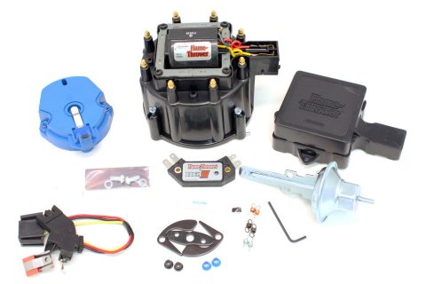 PerTronix Flame-Thrower Tuneup Kits D78000 HEI Distributor Upgrade Kit, Flame Thrower, Black Cap, Rotor, Module, Harness, Kit thumbnail 2