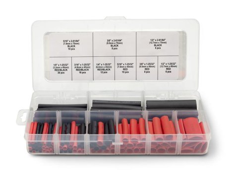 PerTronix Dual Wall Heat Shrink Tube Kits A2010 Sleeve Tubing, Wall, Polyolefin, Clear Plastic Case Included, Set of 106 thumbnail 1