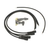 PerTronix Flame-Thrower 7mm Stock Look Spark Plug Wire Sets 704180 Wires, Look, Spiral Core, Straight Boot Ends, Black, 4 Cylinder, Set thumbnail 1