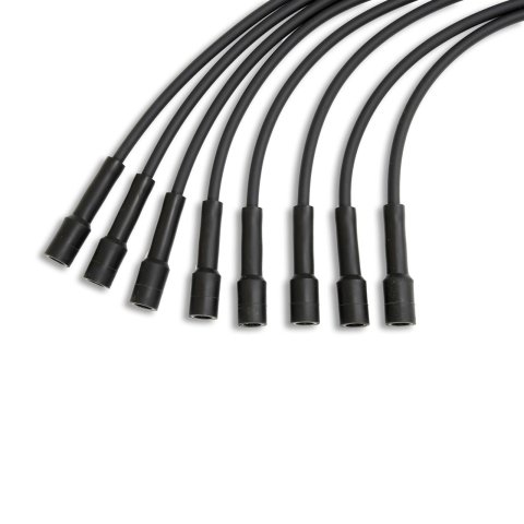 PerTronix Flame-Thrower 7mm Stock Look Spark Plug Wire Sets 708105 Wires, Flame-Thrower, Spiral Core, 7mm, Black, Straight Boots, GM/Ford/Mopar, V8, Set thumbnail 2