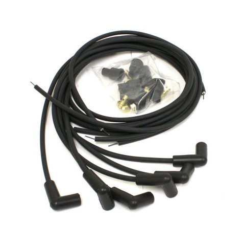 PerTronix Flame-Thrower 7mm Stock Look Spark Plug Wire Sets 706190 Wires, Look, Spiral Core, 90 degree Boots, Black, 6 Cylinder, Set thumbnail 3