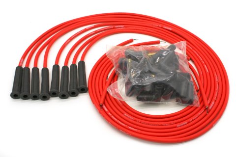 PerTronix Flame-Thrower Spark Plug Wire Sets 808480 Wires, Flame-Thrower, 8mm, Red, Straight Boots, Universal, 8-Cylinder, Set thumbnail 3