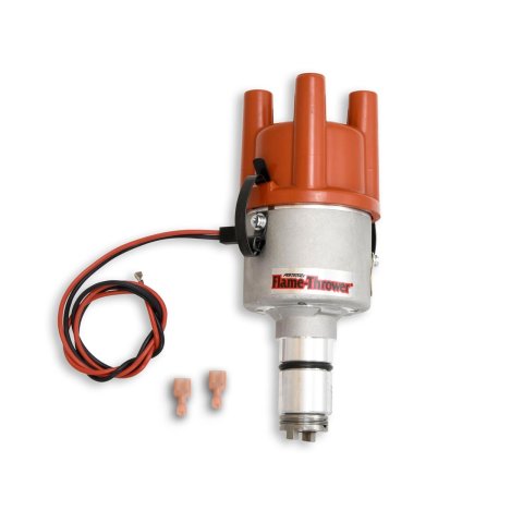 PerTronix Flame-Thrower Type 1 Engine Distributors D186604 Distributor, Flame Thrower 1, Hall Effect, Mechanical Advance, Red Cap, Volkswagen, H4, Each thumbnail 3