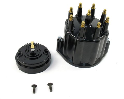 PerTronix Flame-Thrower Distributor Cap and Rotor Kits D600710 Rotor, Black, Male/HEI, Brass Terminals, Clamp-Down, Billet, V8, Each thumbnail 3