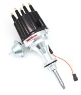 PerTronix Flame-Thrower Magnetic Trigger Billet Distributors D341710 Distributor, Flame-Thrower, Billet, Trigger, Chrysler/Dodge/Plymouth 273-360 Black Male Cap thumbnail 1