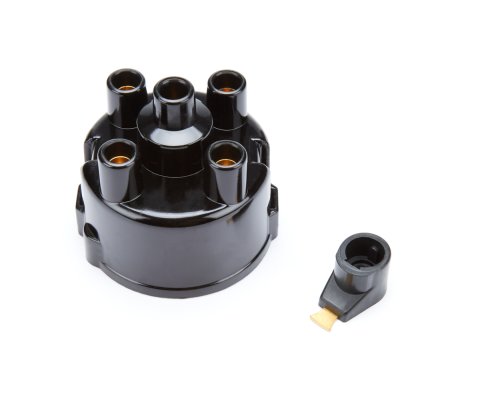 PerTronix Flame-Thrower Distributor Cap and Rotor Kits D604600 Rotor, Black, Male/HEI, Brass Terminals, Clamp-Down, Billet, L4, Each thumbnail 3