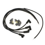 PerTronix Flame-Thrower 7mm Stock Look Spark Plug Wire Sets 704190 Wires, Look, Spiral Core, 90 degree Boot Ends, Black, 4 Cylinder, Set thumbnail 3
