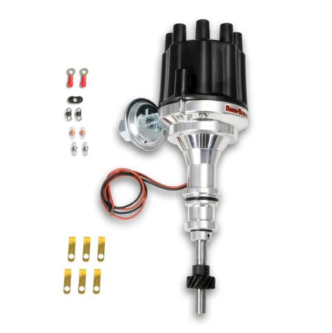 PerTronix Flame-Thrower Plug and Play Billet Distributors with Ignitor II® Module D130700 Distributor, Play, Hall Effect, Vacuum Advance, .500 in. Shaft, Black Cap, Ford, Small Block, Each thumbnail 2