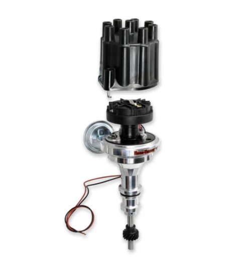 PerTronix Flame-Thrower Plug and Play Billet Distributors with Ignitor II® Module D130700 Distributor, Play, Hall Effect, Vacuum Advance, .500 in. Shaft, Black Cap, Ford, Small Block, Each thumbnail 3