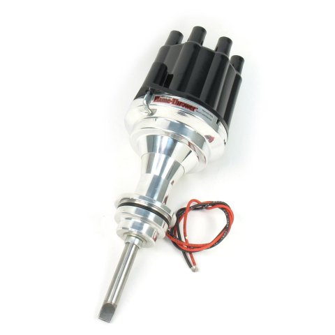 PerTronix Flame-Thrower Plug and Play Billet Distributors with Ignitor III® Module D7143800 Distributor, Play, Hall Effect Pickup, Mechanical Advance, Black Cap, Chrysler, 413, 426, 440, Each thumbnail 1